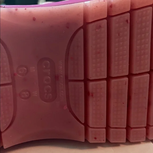 CROCS Mega Crush Women's Pink to Lavender Ombre Clog Mules size 8 NWT - Picture 13 of 14